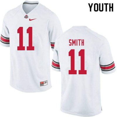 NCAA Ohio State Buckeyes Youth #11 Tyreke Smith White Nike Football College Jersey NJT6145MB